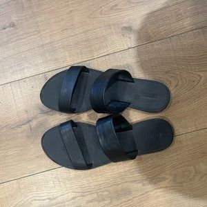Black Forever 21 Minimalist Slides Size 7